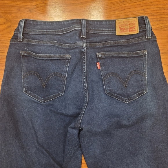 Levi 529 Curvy Bootcut Cotton Blend Jeans - Sz 12S - Picture 3 of 12